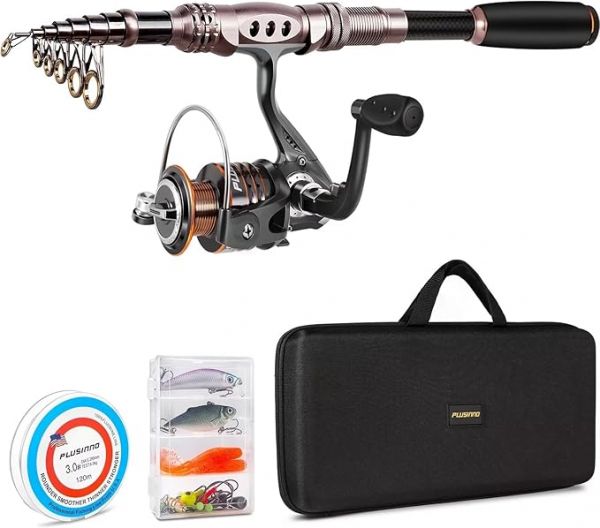 PLUSINNO Fishing Rod and Reel Combos